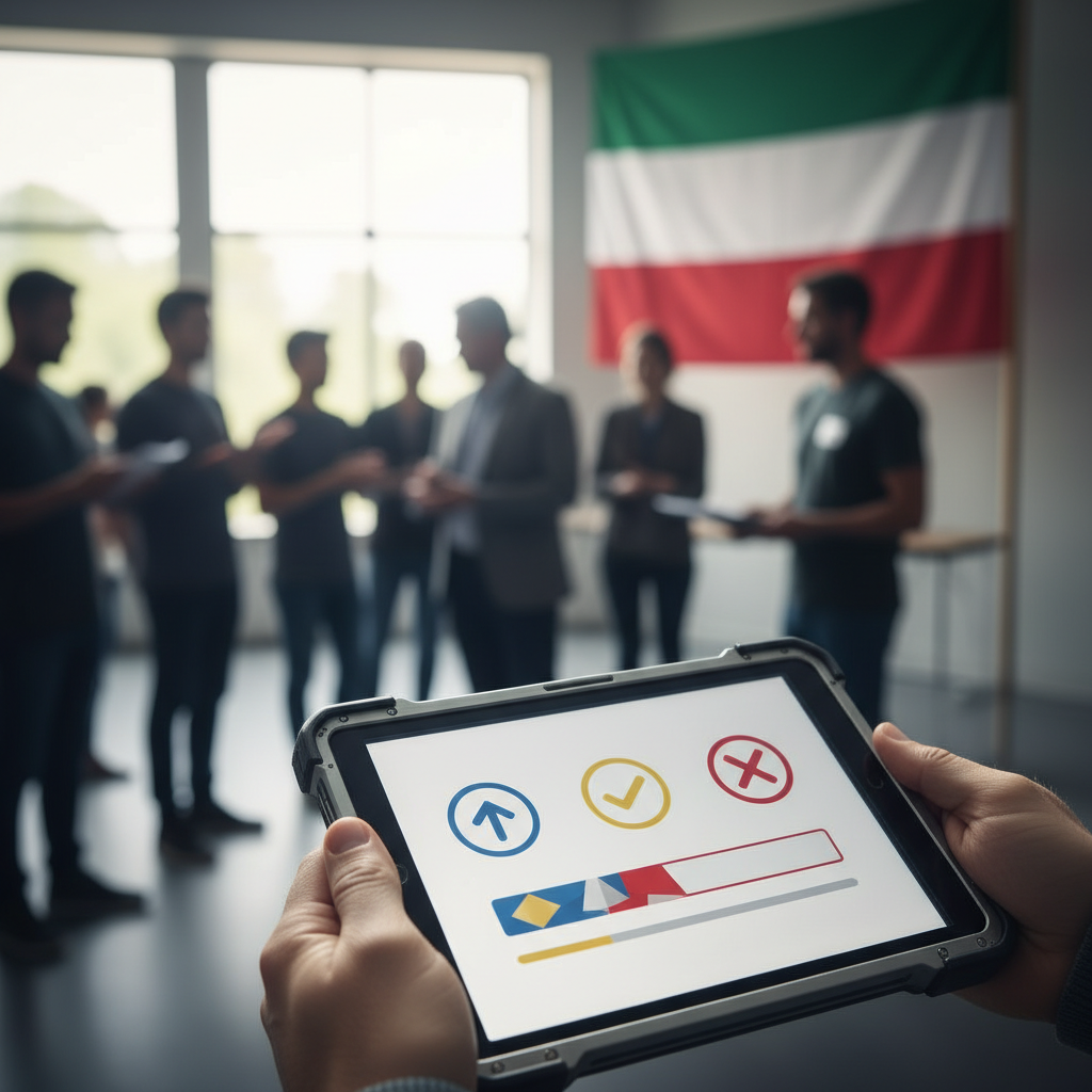 Secure digital voting interface