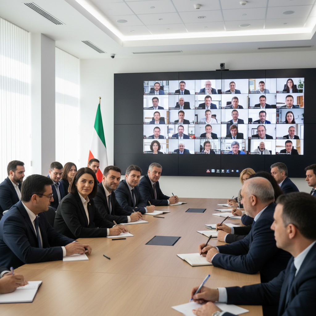 Meridian members in a virtual consultation