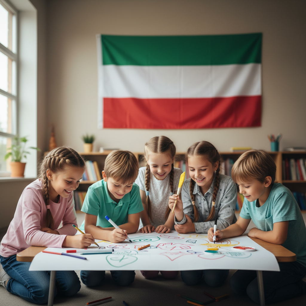 Layihə üzərində əməkdaşlıq edən tələbələr